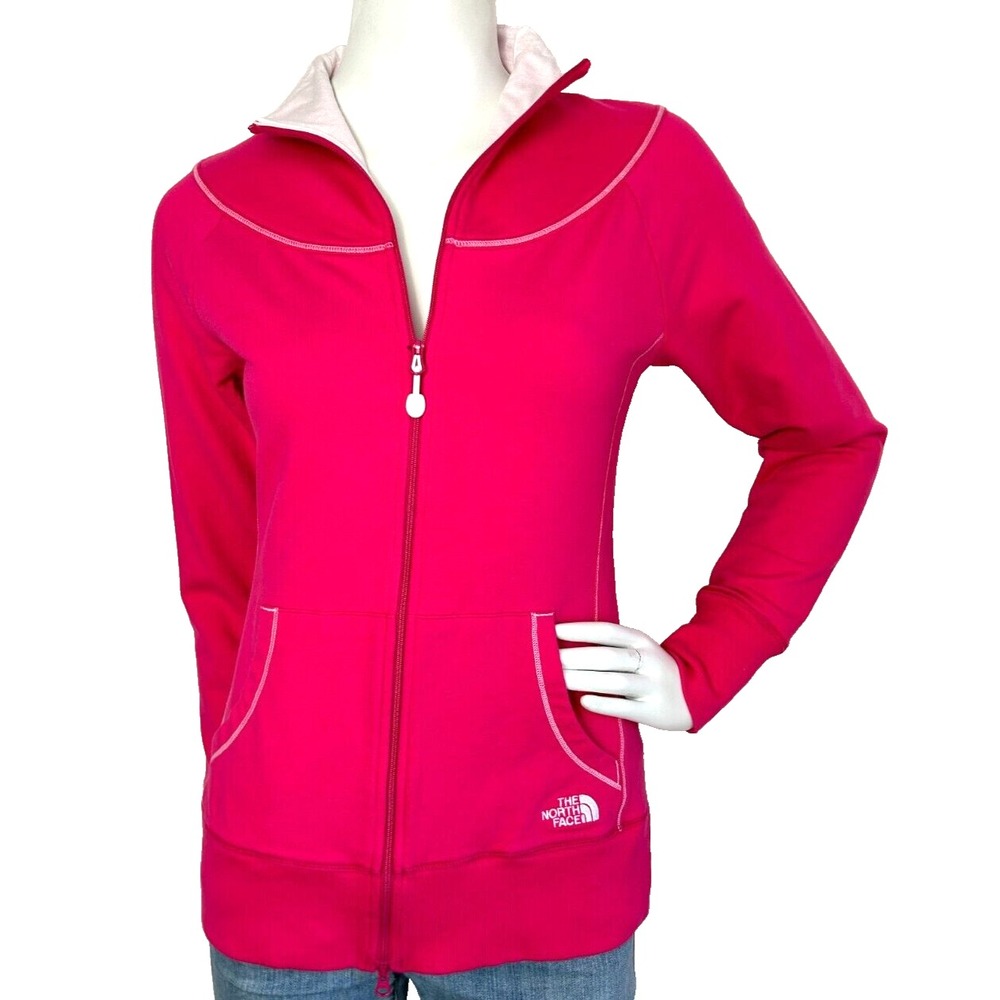 Vtg 90s The North Face Pink Track Jacket M Cotton Slim Gorpcore Heritage  EUC